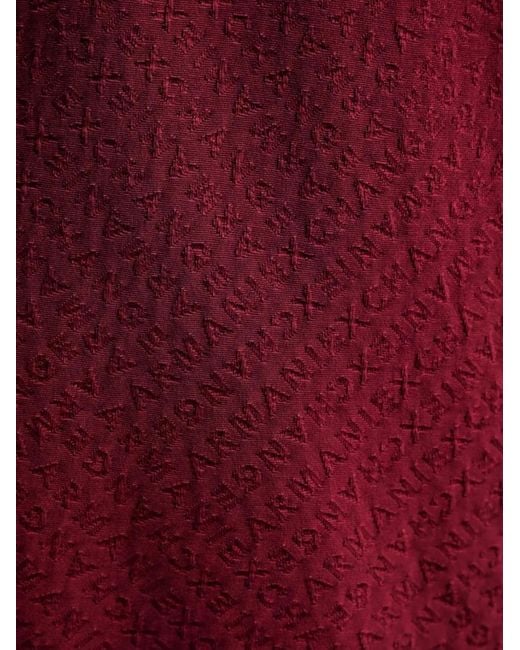 ARMANI EXCHANGE Red Logo-Jacquard Crew-Neck T-Shirt for men