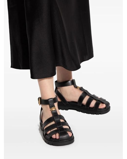 COACH Black Sculpted Fisherman Sandal