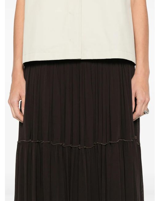 Jil Sander Panelled Skirt Black