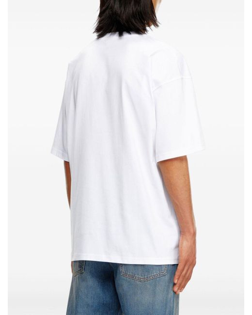 DIESEL White T-boxt-k4 Graphic-print T-shirt for men