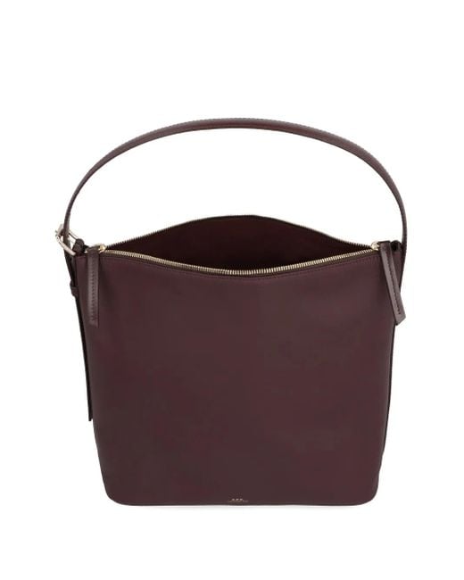 Borsa A Spalla Vera di A.P.C. in Purple