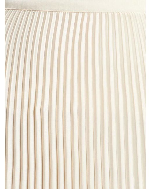 L'idée Natural Gala Pleated Floor-Length Skirt