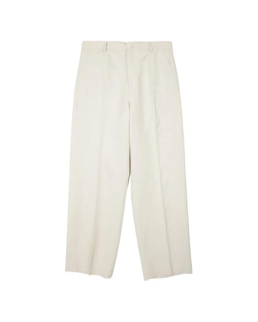 Costumein White Karak Trousers for men