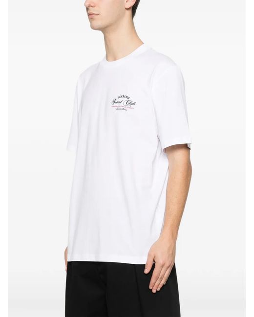 Iceberg White Logo Graphic T-Shirt for men