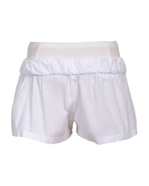 Natasha Zinko White Shorts Mit Stretchbund