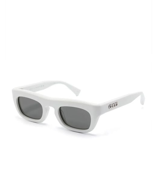 Gucci Gray Square-Frame Sunglasses