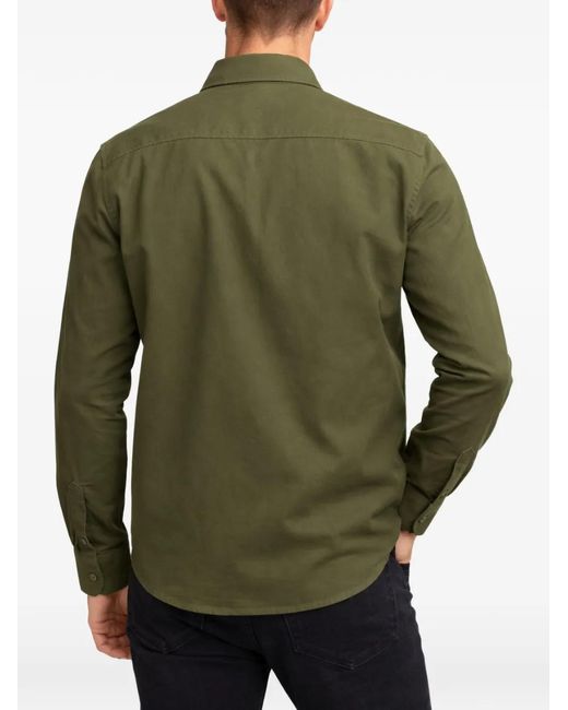 Franzese Collection Green Chest-Pockets Button-Down Jacket for men