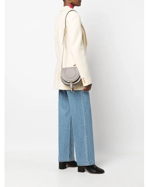Chloé Gray Mini Saddle Handbag