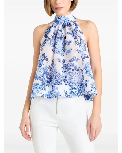 Cinq À Sept Blue Rashan Top