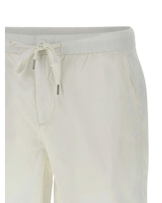 Sun 68 White Drawstring Bermuda Shorts for men
