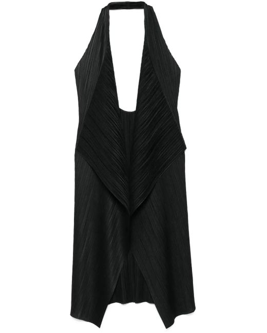 Pleats Please Issey Miyake Black Plissé Jacket