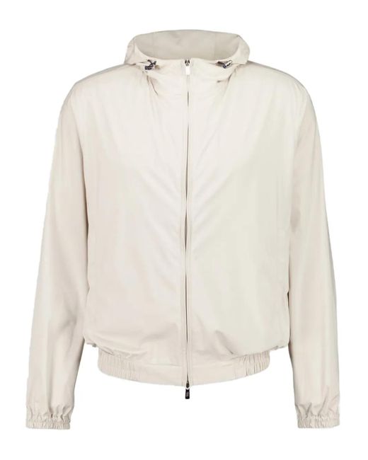 Fedeli Kapuzenjacke Mit Reißverschluss in White für Herren