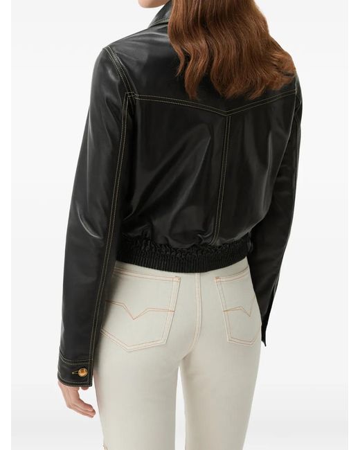 Versace Black Nappa Blouson
