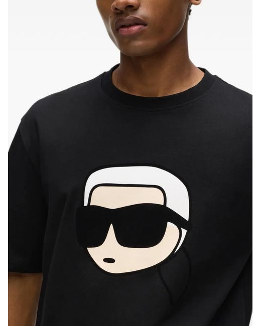 Karl Lagerfeld Black Ikon Karl T-Shirt for men
