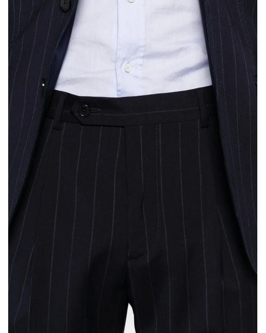 Manuel Ritz Blue Pinstripe Single-Breasted Suit for men