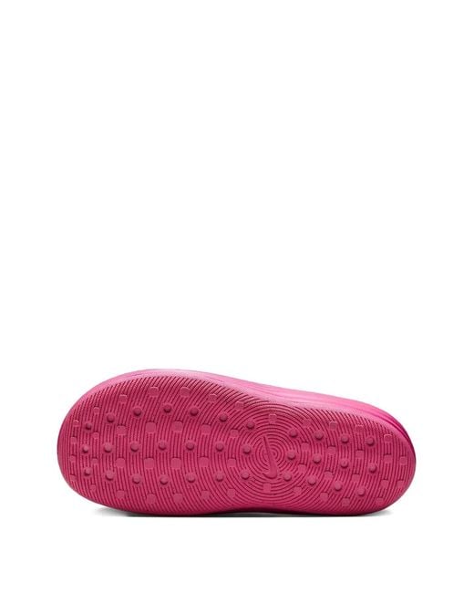 Nike Pink Reactx Ribbed Slides