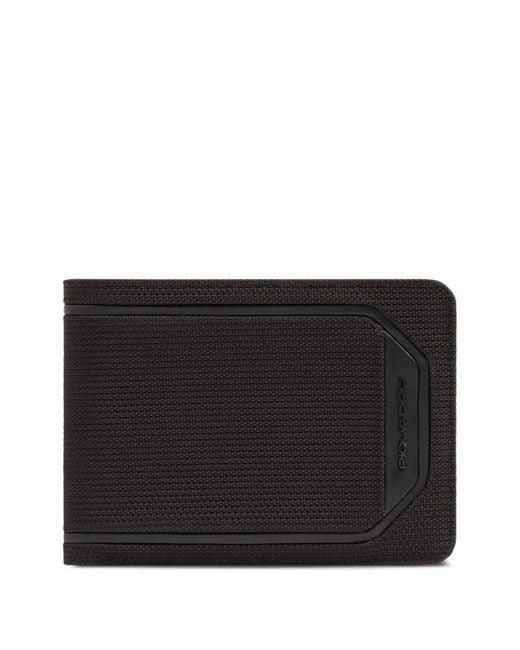 Piquadro Black Logo-Detail Bifold Wallet for men