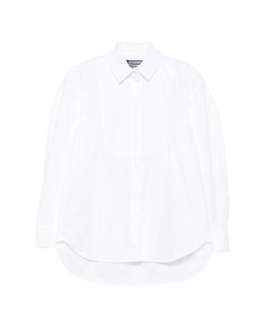 Jacquemus Citta Button-Down Overhemd in het White