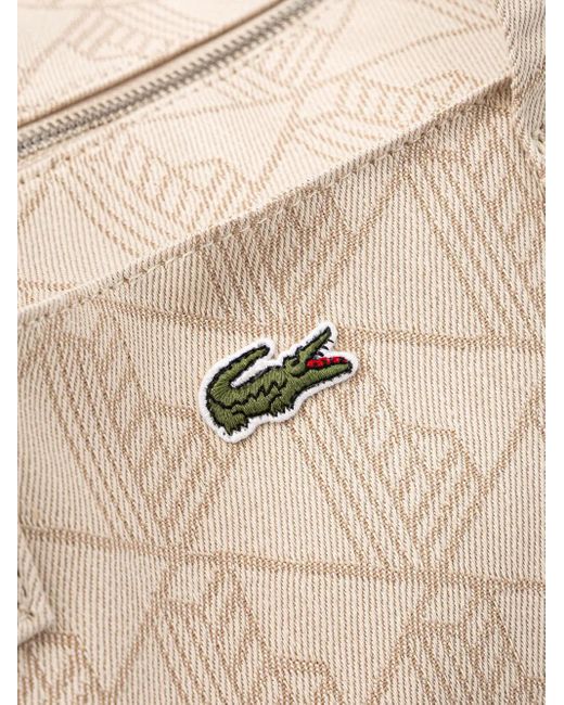Lacoste Natural Summer Pack Geometric-Pattern Tote Bag