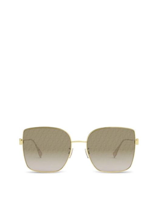 Fendi Metallic Metal Sunglasses