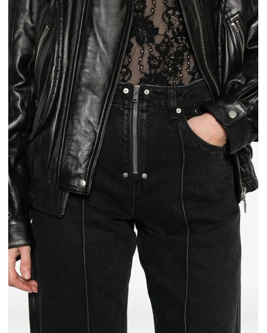 Isabel Marant Black Stely Jeans mit Reißverschluss