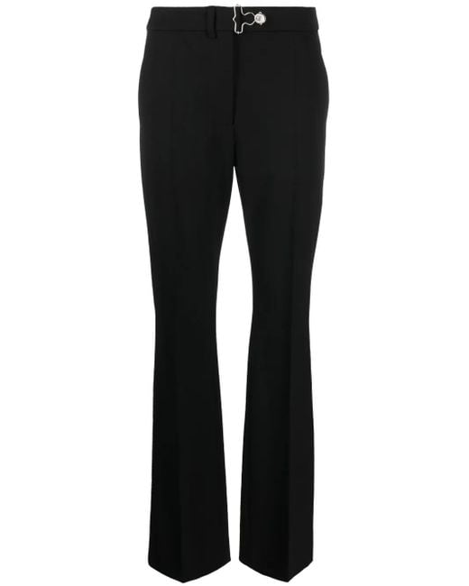 Moschino Black Tailored Flared Trousers