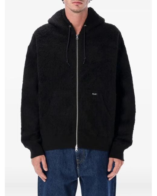 Huf Black Corso Full-Zip Hooded Jacket