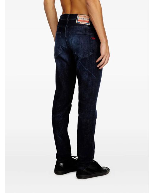 DIESEL Blue D-Strukt 0Adbl Comfort Denim Slim Jeans for men