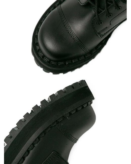 Altercore Black 353 Lace-Up Platform Boots for men