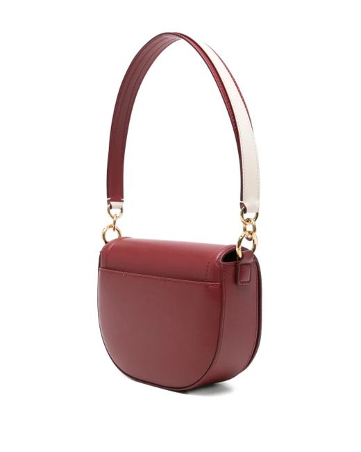 Bally Purple Small Code Flap Cross-Body Bag