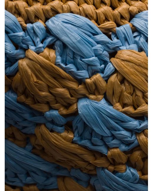Prada Blue Crochet Bucket Hat