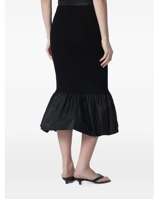 Patou Faille Midi-Rok in het Black