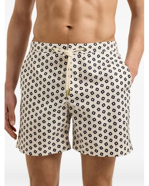 Orlebar Brown Multicolor Mid-Length Lumina Print Drawcord Swim Shorts for men