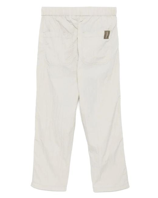 Chocoolate White Logo-Patch Pants for men