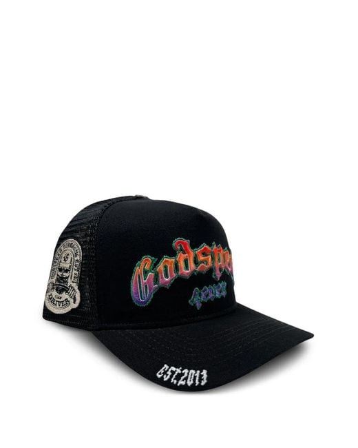 Godspeed Black Gradient-Logo Embroidered Trucker Cap for men