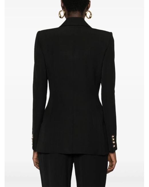 Casablanca Black Double-Breasted Blazer