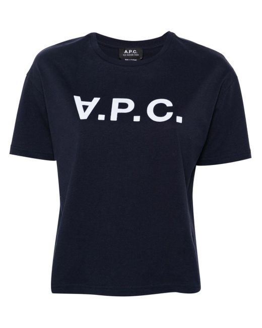 A.P.C. Vpc Color H T-shirt in het Blue