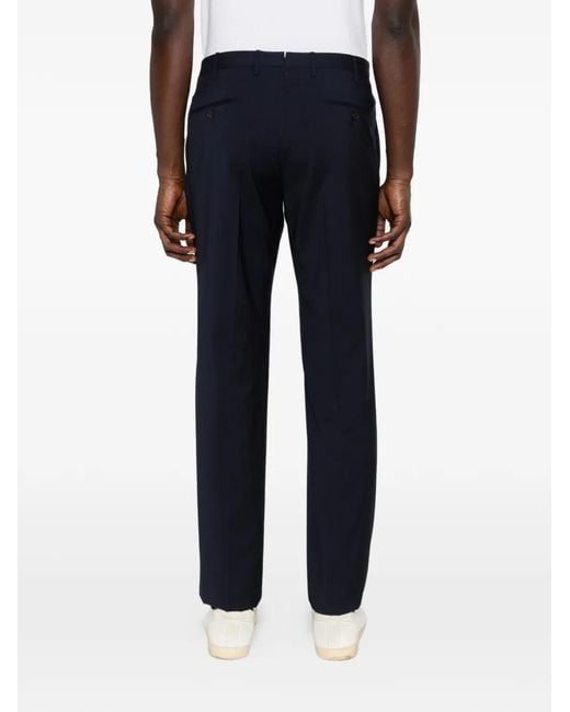 Incotex Blue Textured Trousers for men