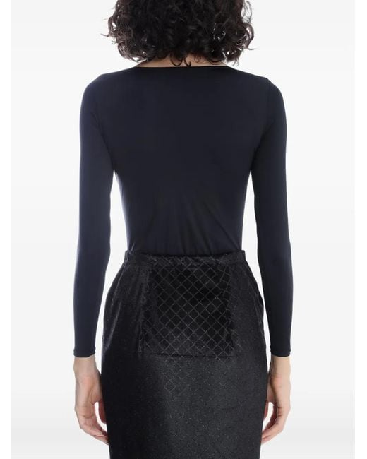 Amir Slama Black Velvet Bodysuit