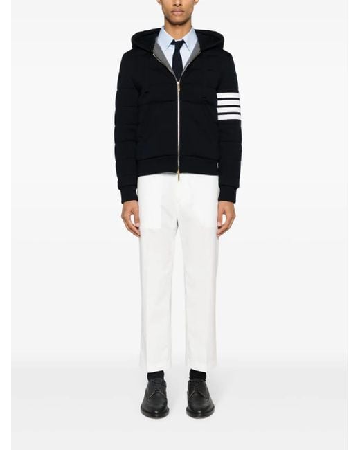 Thom Browne Blue Mini Quilted Wool Padded Jacket for men