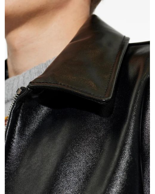 Marni Black Veste En Cuir for men