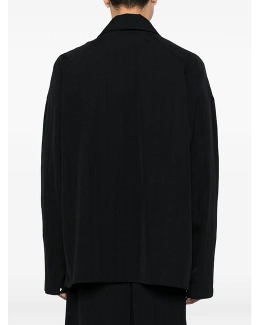 Jacquemus Black The Strada Patch-Pocket Shirt Jacket for men