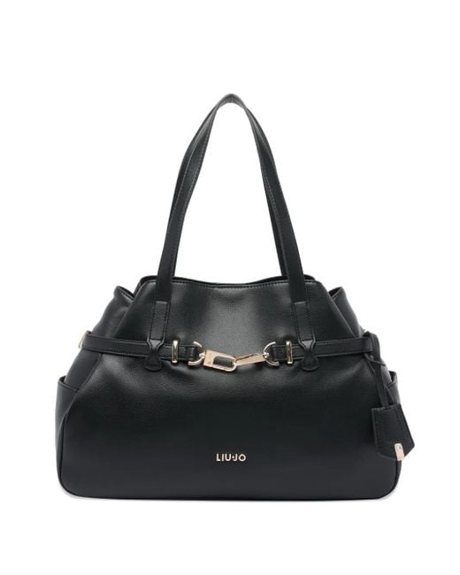 Liu Jo Black Tote Bag Mit Logo-Schriftzug