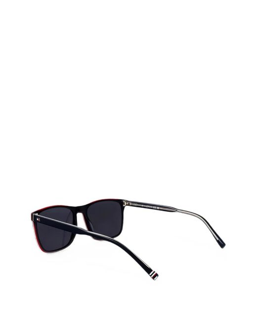 Tommy Hilfiger Blue Rectangle-Frame Sunglasses for men