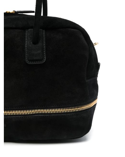 Sac Porté Épaule En Daim Moschino en coloris Black