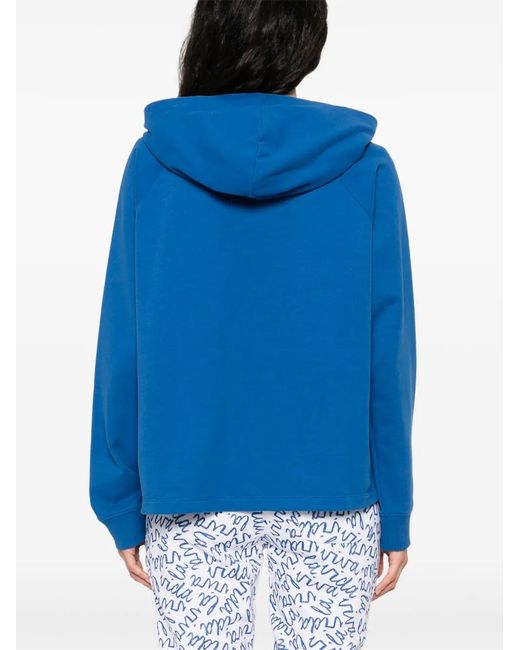 Juvia Blue Cotton-Blend Hoodie