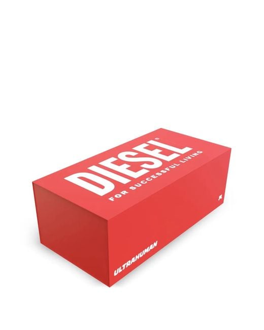 DIESEL Blue Logo-Embossed Smart Ring