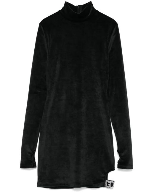 Robe En Velours À Coupe Courte Gcds en coloris Black