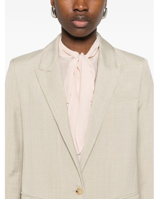 Forte_forte White Flap-Pocket Blazer