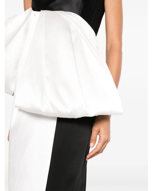 Solace London White Nadina Bow-embellished Top - Women's - Polyester